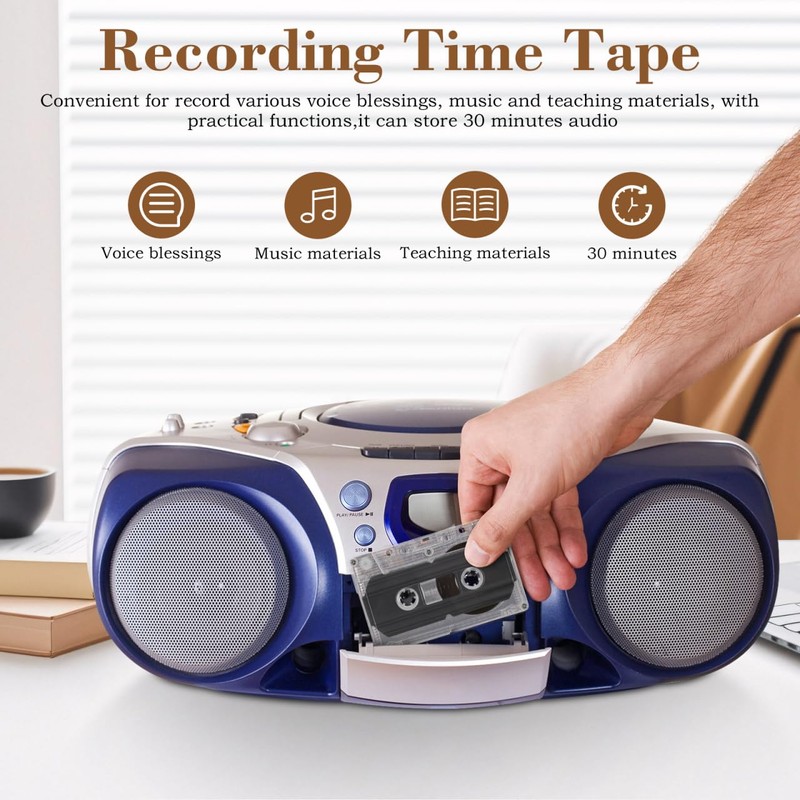 UKCOCO 2 Pack Blank Audio Cassette Tapes 30 Min Normal