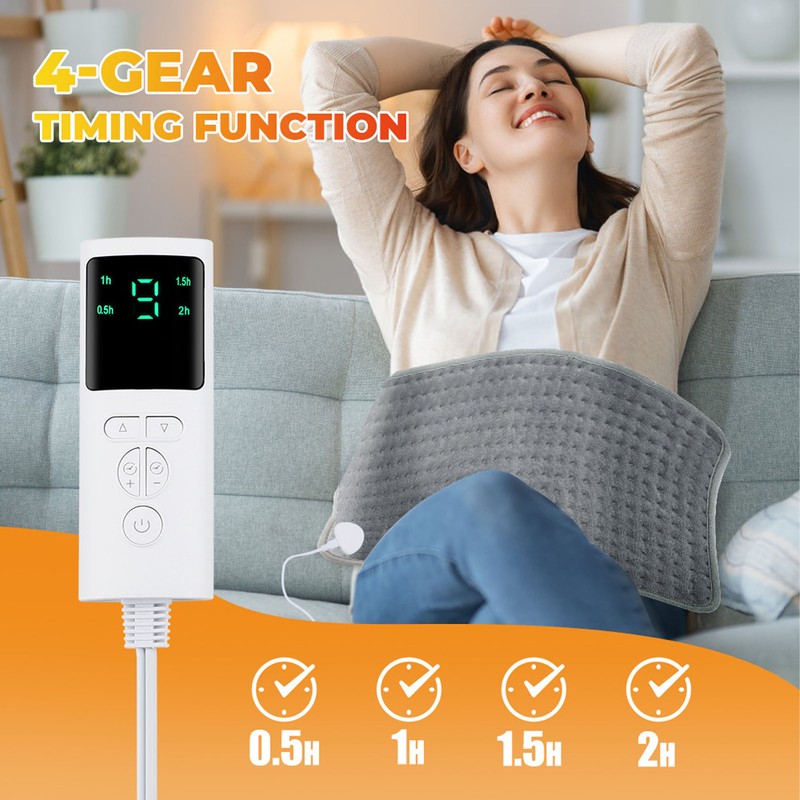 Electric Heating Blanket 9 Gears Adjustable Temperature 4 Level Timing