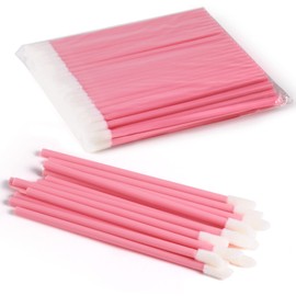 Annhua Disposable Lip Brushes 100 Pack Disposable Lip Brush Hollow Rod Lip Brush Disposable Beginner Lip Brush Easy Disposable Lip Brush Multifunction Applicator Lip Makeup Lip Tip Applicator Travel