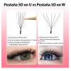 Pestañas Postizas Itntfn 5d Forma U Naturales Y Voluminosas
