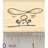 Tiny Guinea Pig Pizza Chef Rubber Stamp