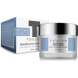 Night Face Cream For Women - Best Natural Face Moisturizer for Dry Skin with Vitamin C, Cocoa Butter & Grapeseed Oil to Build Collagen, Reduce Fine Lines & Firm Neck and Decollete