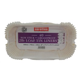 Caroline Packaging Loaf Tin Liners (40) 2lb