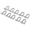 10pcs M4 Screw Pin Anchor Shackle 304 Stainless Steel Heavy