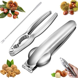 STFYUG Chestnut Cutter, Chestnut Cutter, Chestnut Opener, Stainless Steel Chestnut Cutter, Chestnut Cutter, Chestnut Tongs Chestnut Tongs, Nutcracker for Walnuts, Chestnuts, Nuts (B)