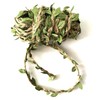 Feelmate Jute Rope Olive Green Leaves Leaf Trim Ribbon 20