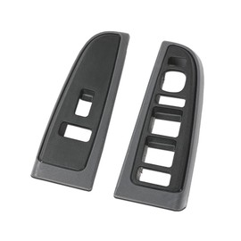 G-PLUS Front Window Switch Trim Bezel Driver and Passenger Side Compatible with Chevy Silverado GMC Sierra 1500/2500/3500 4 Door 2003-2007,Fit GMC Yukon XL 1500/2500 2004-2006 89045128 89045121 Gray