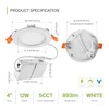 ASD LED Recessed Lighting 4 Inch - 2700K/3000K/3500K/4000K/5000K, 12W 50W