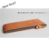 Rigral Pencil Case, Genuine Leather, Zipper, Lightweight, Thin, Braun, Zipper