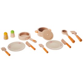 Hape Gourmet Play Kitchen Starter Accessories Wooden Play Set , White
