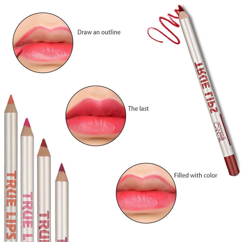 12 Colours Lip Liner Set Waterproof Lipstick Lip Liner Pencil