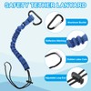 MECCANIXITY Retractable Tool Lanyard 2ft with Single Aluminum Buckle and