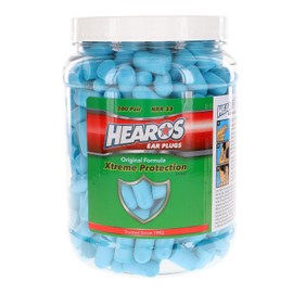 Hearos HEAROS Xtreme Protection Tapones para los oídos de espuma, 33dB NRR 33, 200 pares (azul)