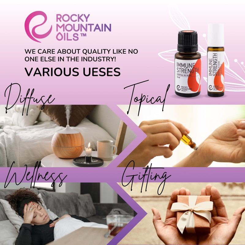 Rocky Mountain Oils Immune Strength Essential Oil Blend Roll On