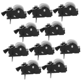 Totority 10pcs Cable Gear Box Toy Mini Movement Car Mechanism DIY Accessory Clay Making Movement DIY Plaything Mechanism Movement for Repair Mechanism Plaything Rewinding Part Plastic Black