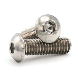 Button Socket Head Screws 18-8 Stainless Steel - #4-40 x 7/8" Qty-250
