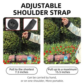 PICYALO Outdoor Cute Picnic Blanket Brown Floral 60"x80" Sandproof Beach Blanket Waterproof Picnic Blankets Foldable for Caming, Beach, Outdoor Activities.