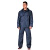 Mens Rain Suit - Two Piece Microlite PVC, Navy Blue,