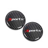 Car Cup Holder Coaster, 2 PCS Carbon Fiber Non-Slip Embedded