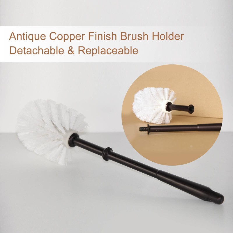 Black Bear Toilet Brush Holder - Resin Cub Covering Nose,