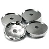 Micro Trader Universal Alloy Wheels Centre Hub Caps, 60mm, Silver,
