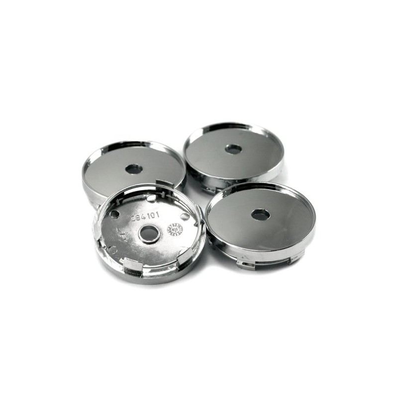 Micro Trader Universal Alloy Wheels Centre Hub Caps, 60mm, Silver,