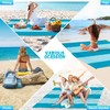 Aroveea Beach Blanket Waterproof Sandproof 1-7 Adult Oversized 78 ''
