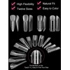 EBANKU Dual Nail Forms for Poly Extension Gel, 96 PCS