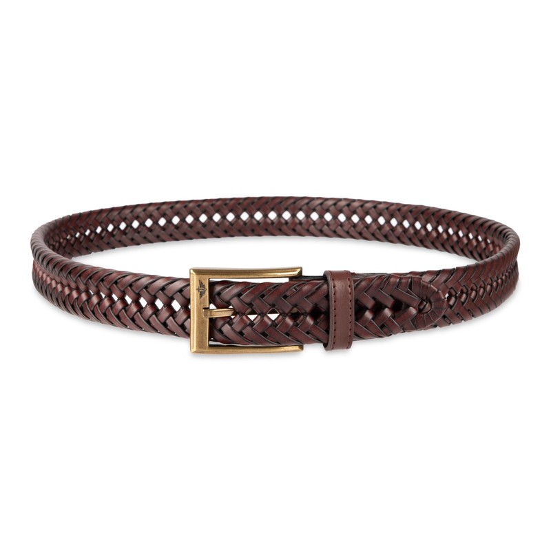 Dockers Men's Braided Belt, Brown, 44
