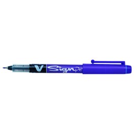 Pilot V Sign Pen Liquid Ink 2.0 mm Tip - Violet, Single Pen