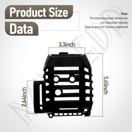 A320001200 Muffler Cover for Echo, Shindaiwa SRM-2620, SRM-2620T, SRM-2620U, PE-2620, T262, T262X Edgers Trimmers & Brushcutters