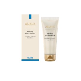 AHAVA Time To Clear Facial Mud Exfoliator - Gentle mud-based scrub to purify, exfoliate & fresh the skin, unveils radiant, boosts skincare absorption, with Osmoter, Vitamin E & Dead Sea Mud, 3.4 Fl.Oz
