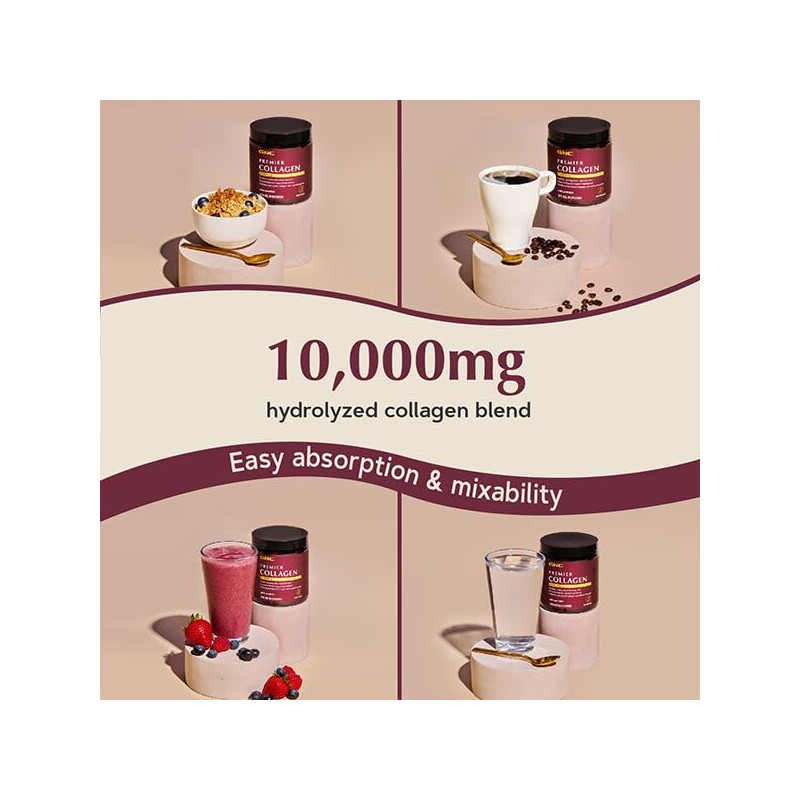 GNC Premier Collagen Powder - Unflavored | Formulated with 6