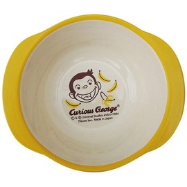 Curious George LIC-0216 Lacquer Ears Bowl, 10.1 fl oz (300 ml), Nicott Curious George Kitchen, Baby, Lunch, Children, Tableware, Character Gift, Present