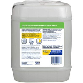 Zep High Traffic Floor Polish - 5 Gal (1 Pail) - ZUHTFF5G - Highly Durable, Commercial Grade Floor Protection