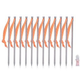 Boundless Voyage 4/8/12PCS Titanium Alloy Lightweight Camping Tent Stakes Pegs Nail Portable Tent Accessories Pegs Ti4005P