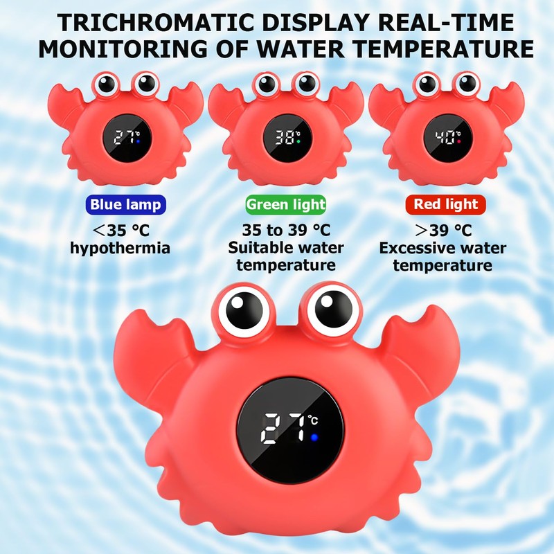 Nizirioo Baby Bath Thermometer, Digital Thermometer: Digital Thermometer for Bathtub