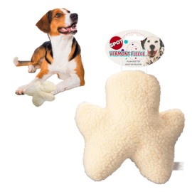 SPOT 8in Vermont Style Fleece Chewman Dog Toy – Soft Plush Squeaky Comfort Toy for Small & Medium Dogs and Puppies – Safe for Light Chewers – No Plastic Parts – Calming Cuddly Pet Toy