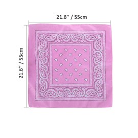 Bycc Bynn 3 Pack 100% Cotton Paisley Pattern Bandanas Face Mask Square Scarf Headwear (S- 6 Pack-3)