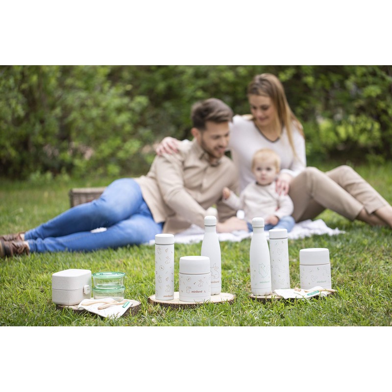 Miniland 89347 Nature Food Thermos Chip, Beige