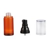 3Pcs 50ml/1.7oz Empty Matte Brown Plastic Lotion Airless Pump Bottles