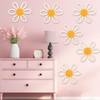 Zeyune 6 Pcs Boho Daisy Flower Wall Art Decor Boho