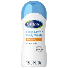 Cetaphil Ultra Gentle Relaxing Body Wash, For Dry to Normal, Sensitive Skin, 16.9oz, with Aloe Vera, Calendula, Vitamin B5, Hypoallergenic, Dermatologist Tested