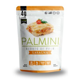 Palmini Lasagna Noodles | Low-Carb Pasta, Low-Calorie Hearts of Palm Pasta | Keto Pasta, Gluten Free, Vegan, Non-GMO, Plant Based Pasta, Healthy Noodles | Seen on Shark Tank |(12 Ounce - Pack of 1)