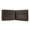 HIDESIGN ASW-002-BR-RFID Angle Stitch RFID Blocking Multi-Compartment Leather Wallet, Brown,