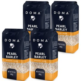 DOMA Pearl Barley 7.04lb (4x1.76 lb) – Great for Soups, Stews, Salads, Risotto, Pilaf, Nutrient-Rich, Premium Grains, Non-GMO