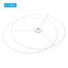 PATIKIL 8 Inch E26 E27 Lamp Shade Ring Frame, 3
