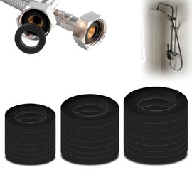 Seals sanitary, 60 pieces sealing rings washers, rubber flat seal set for water pipe, shower, hose heads, replacement, tap, seal shower head, shower hose, bottle - 1 inch, 1/2 inch, 3/4 inch