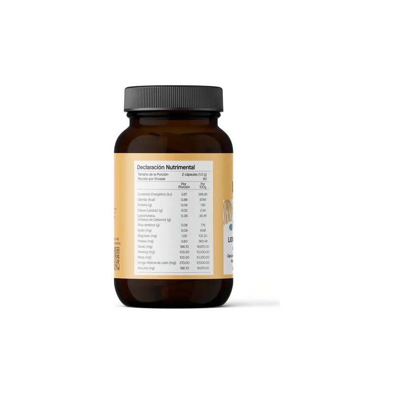 Lion's Mane + Maca + Ginseng | 4 Adaptogenos |