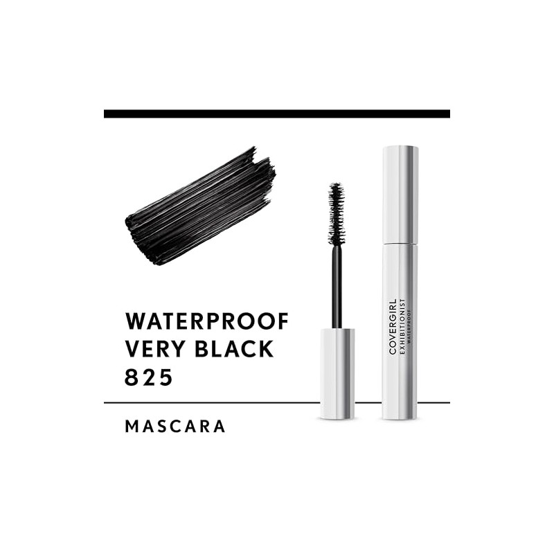 CoverGirl, Exhibitionist Mascara de Pestanas Waterproof, Very Black, 9 ml